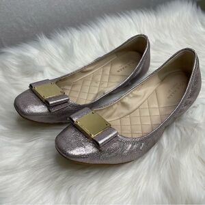 Cole Haan Rose Gold Tali Bow Ballet Flats 9